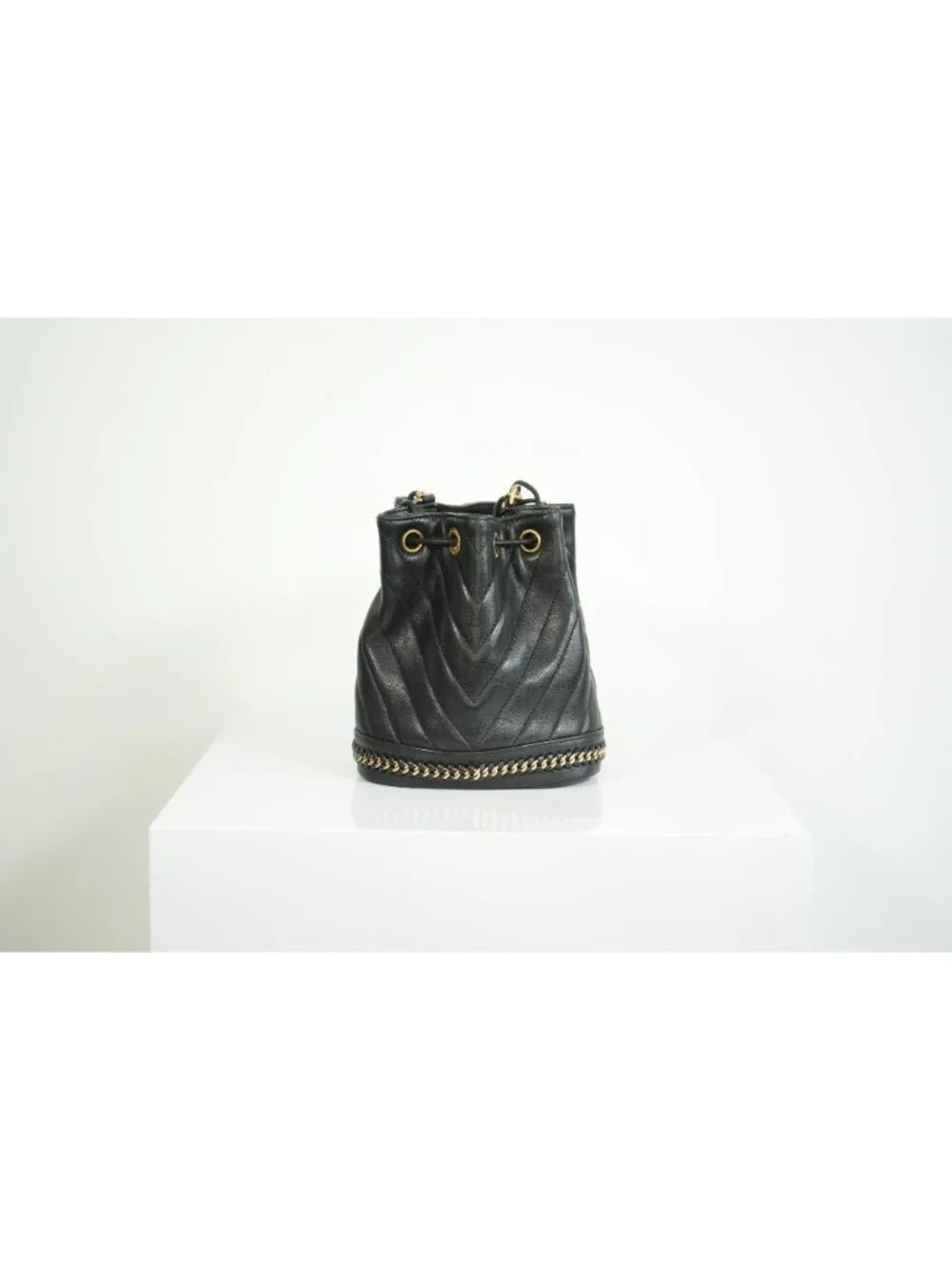 Chanel Black Paris-Cosmopolite Small Bucket Bag W/Dust Bag